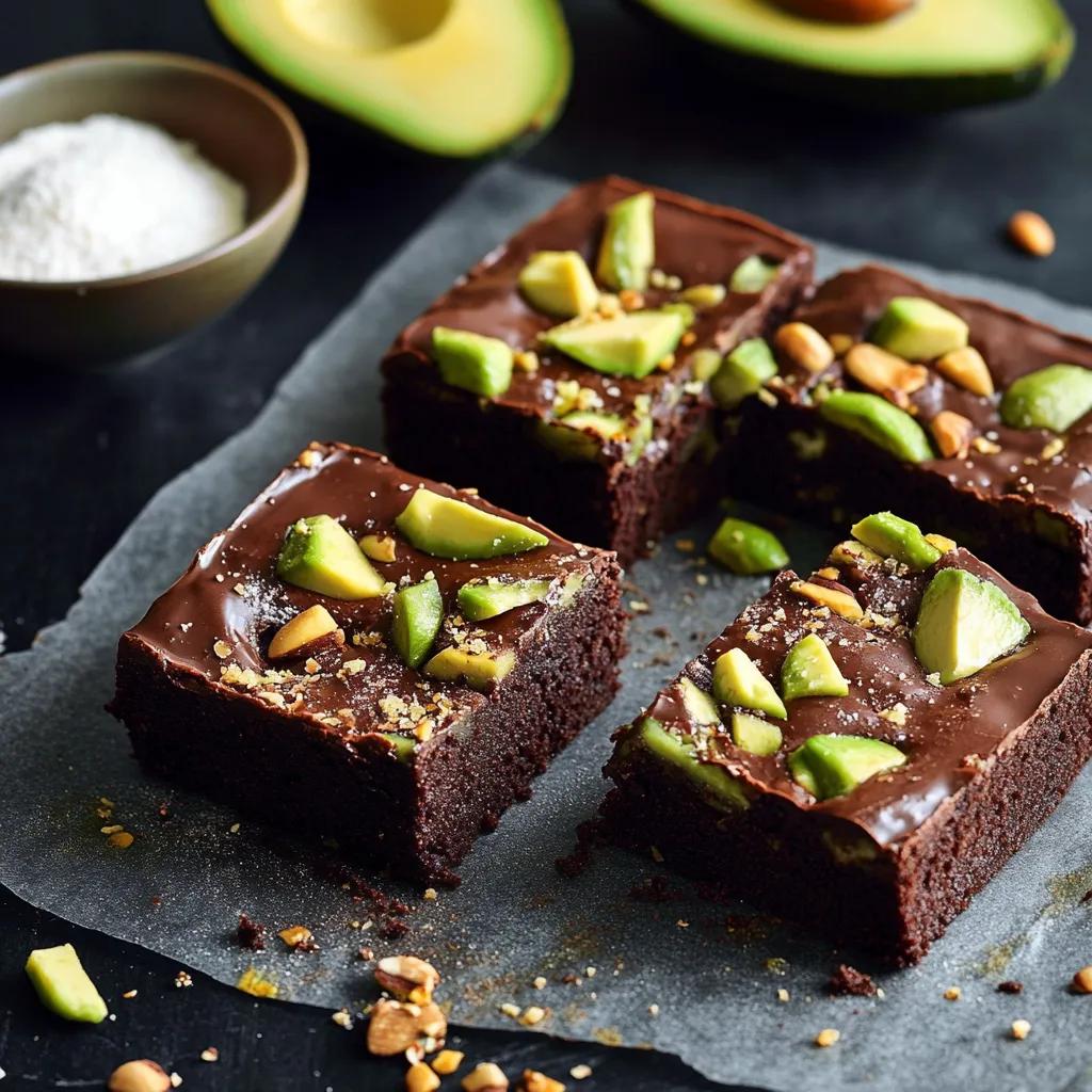 Cake con avocado e noci.