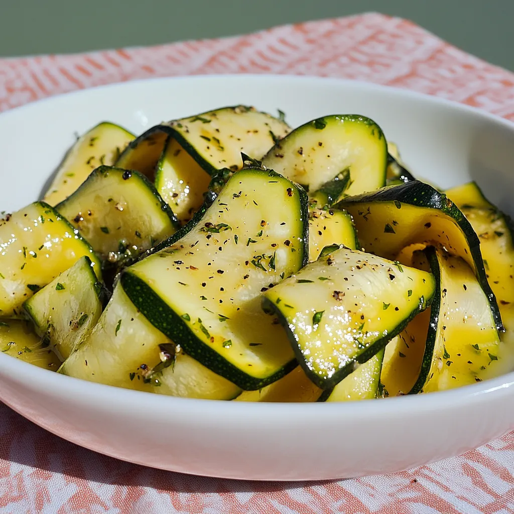 Una ciotola con zucchini e peperoncini.