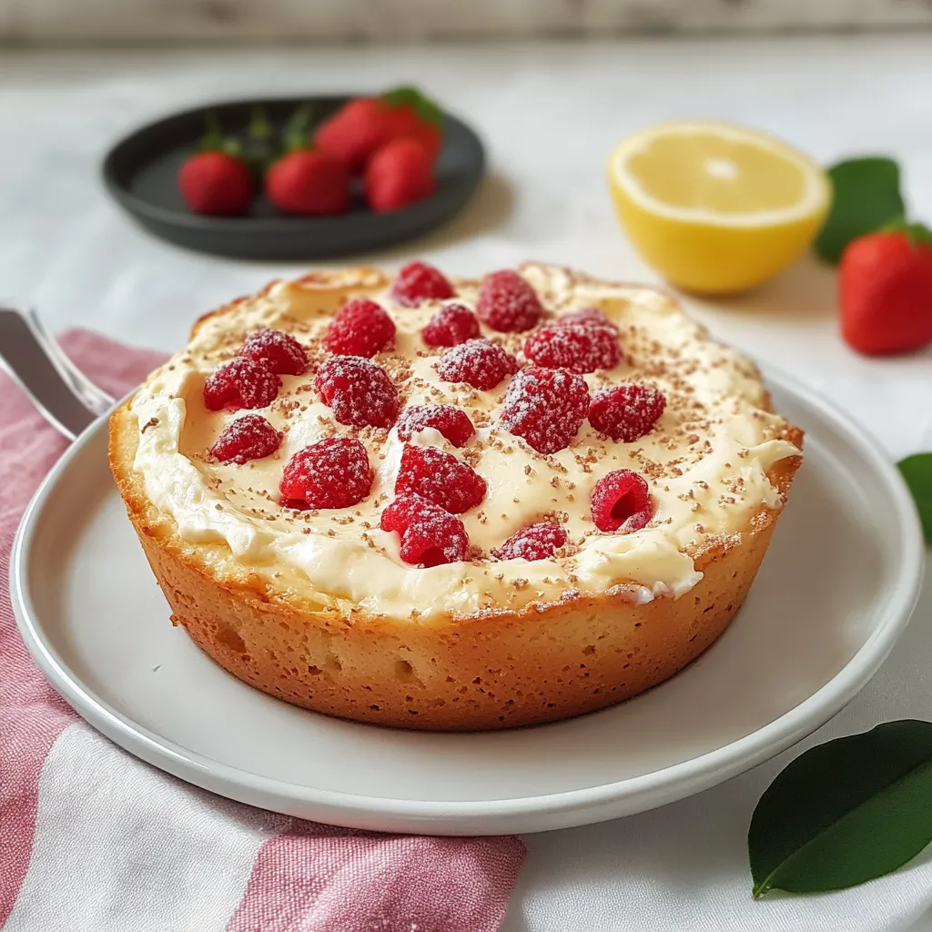 Torta con frutta e limone.