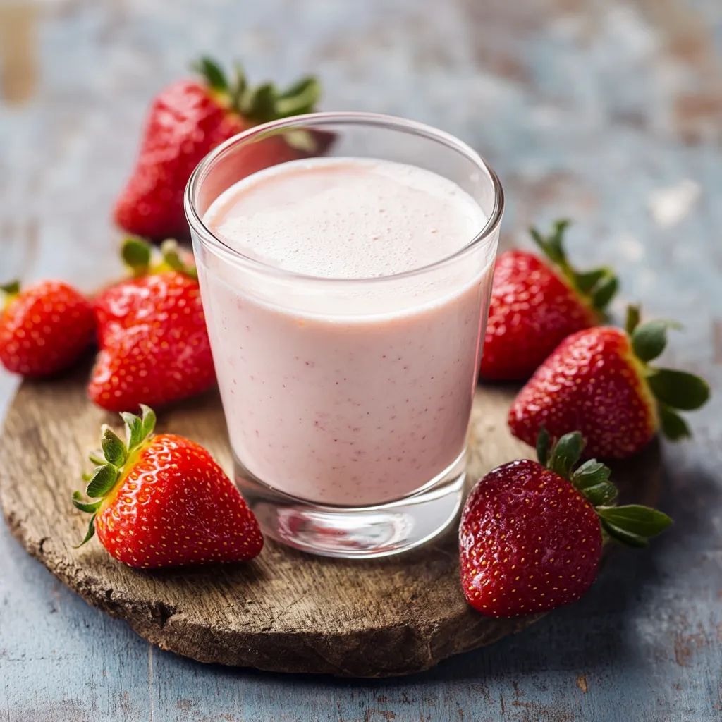 Vetro con la bevanda e frutta.