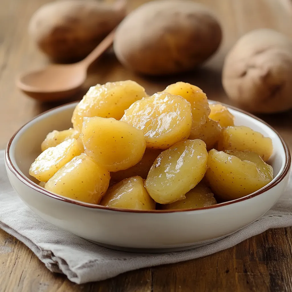 Una ciotola con patate dolci.