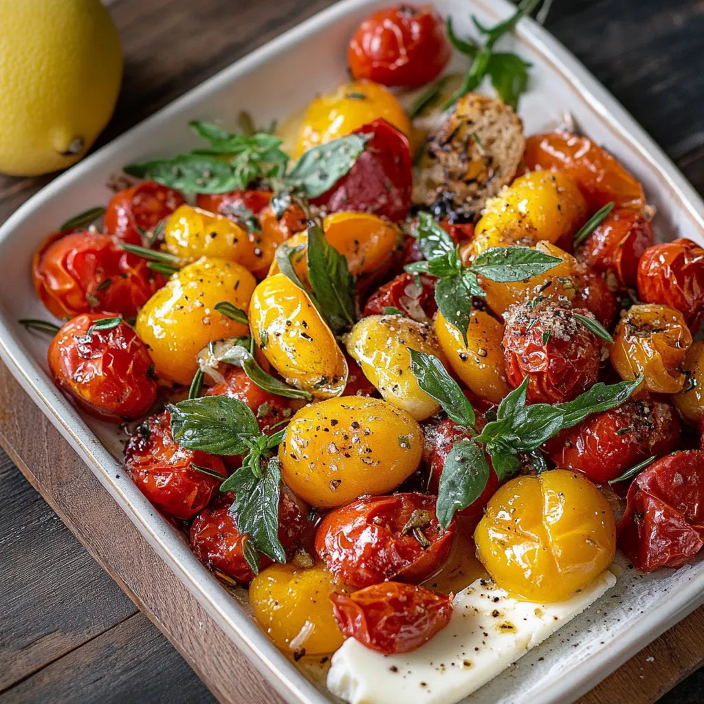 Piatti di pomodori e basilico.