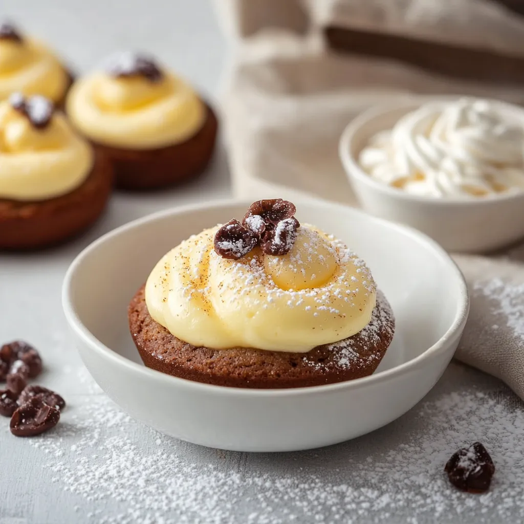Un cake con crema e frutta.