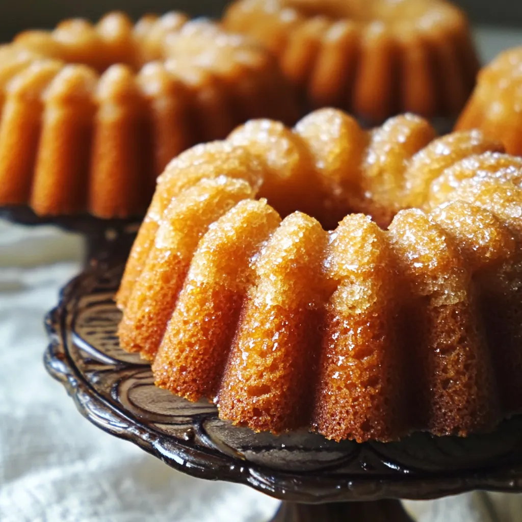 Due cake di cannoli con zucchero.
