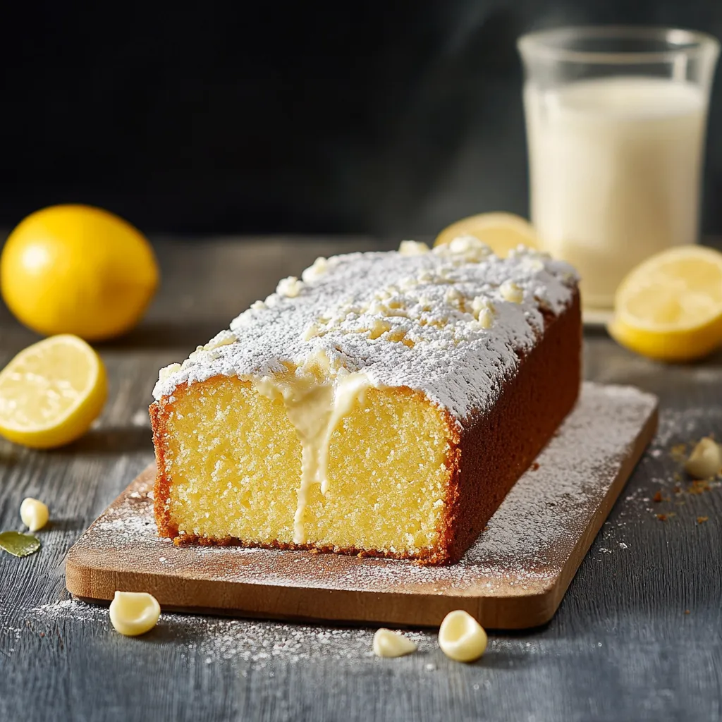 Una torta con frullato di latte.