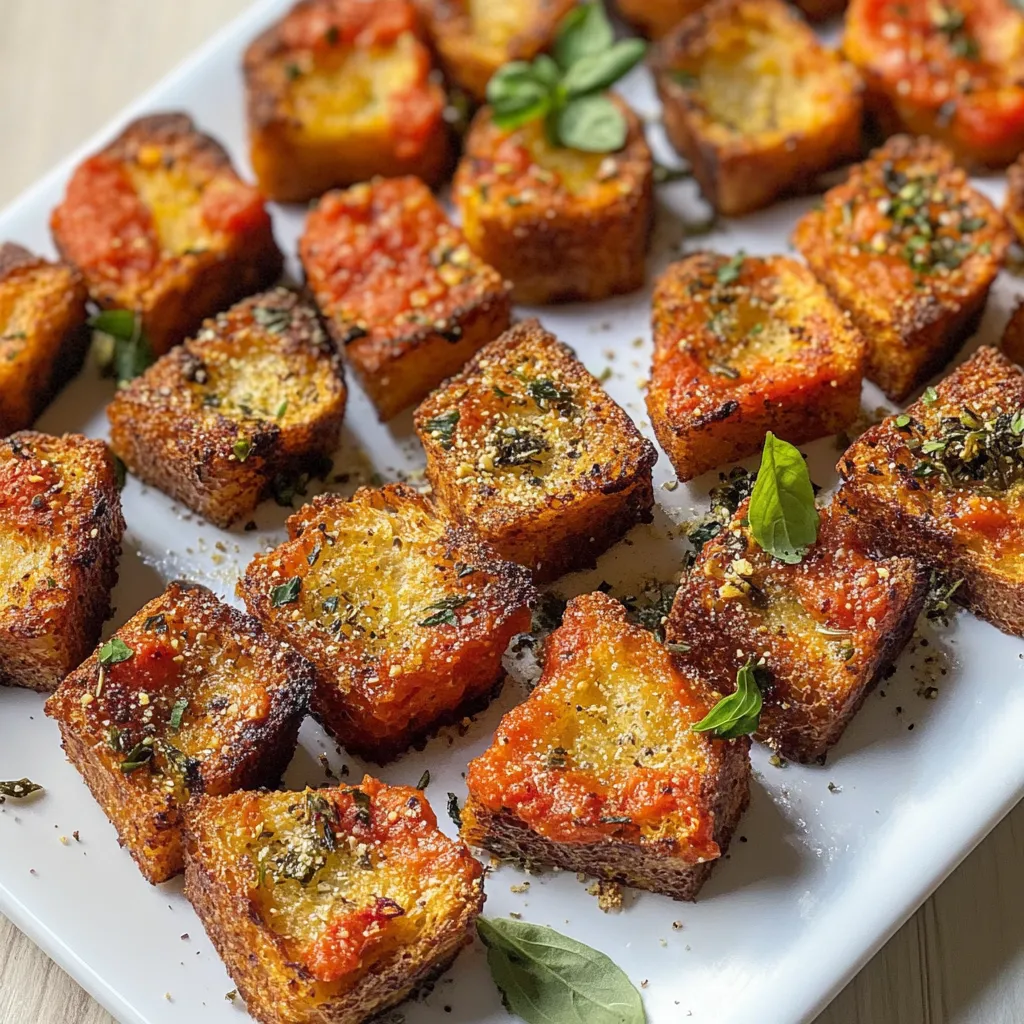 Piatti di carne croccante con erbe.