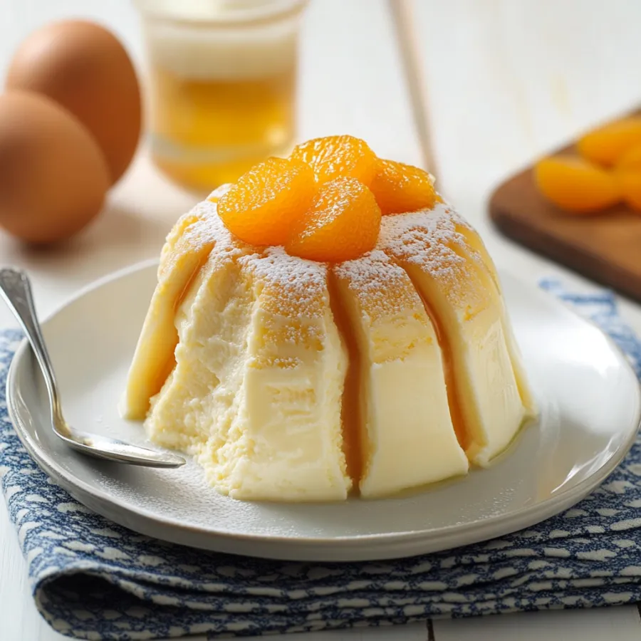 Un dolce con frutta e crema.