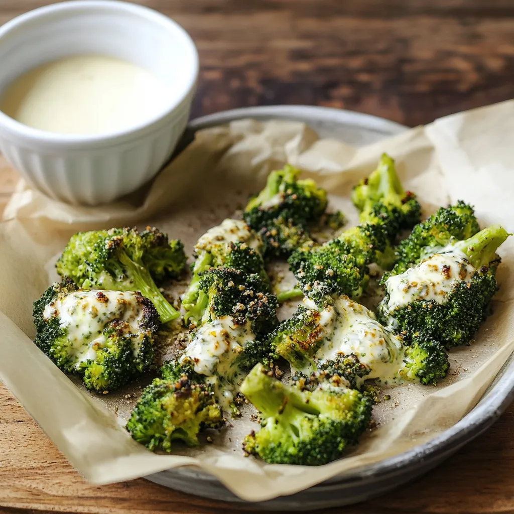 Broccoli con formaggio e speck.