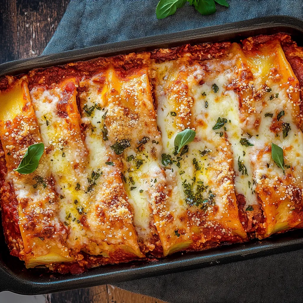 Un piatto di lasagna con verdure.
