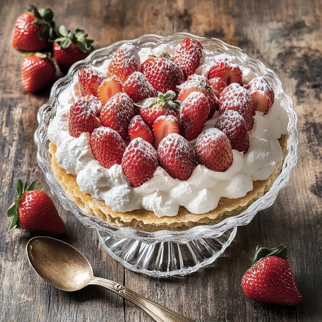 Torta con frutta fresca.