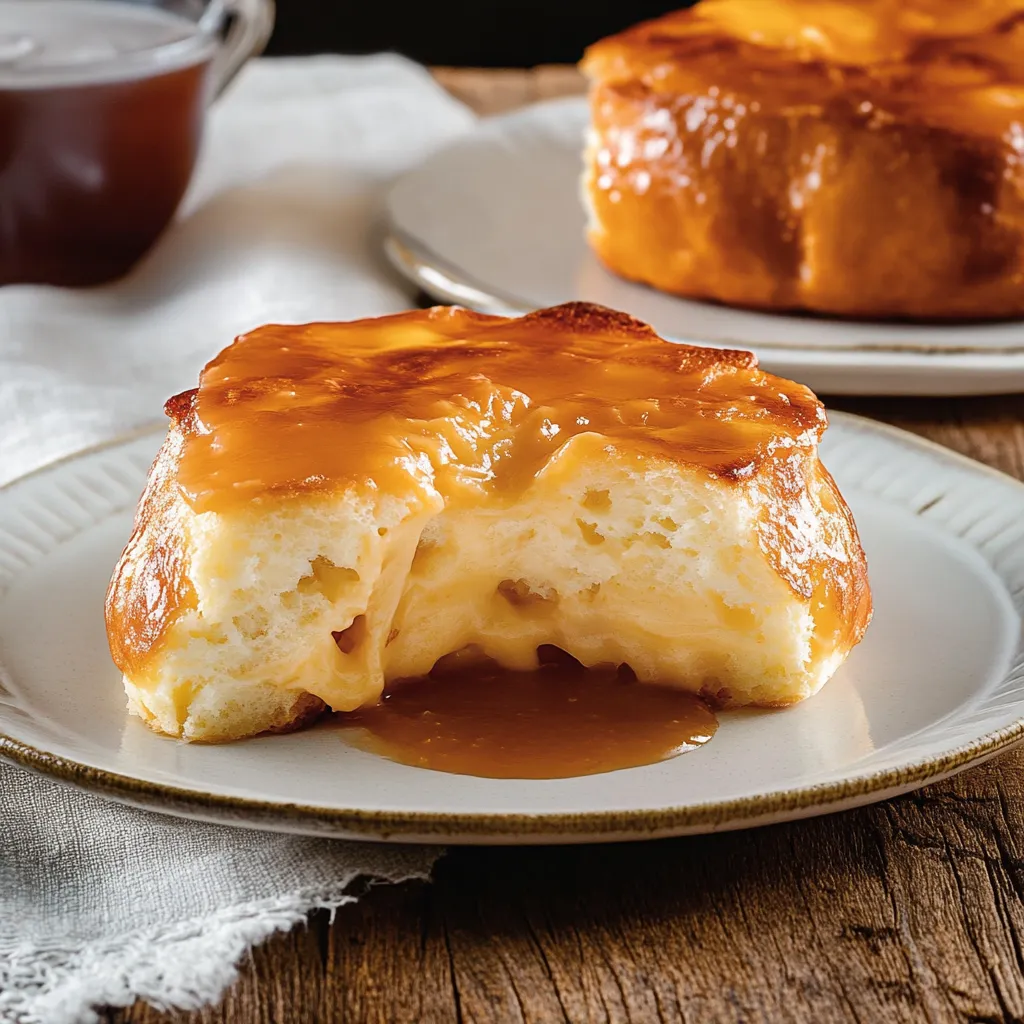 Una torta con caramelo.