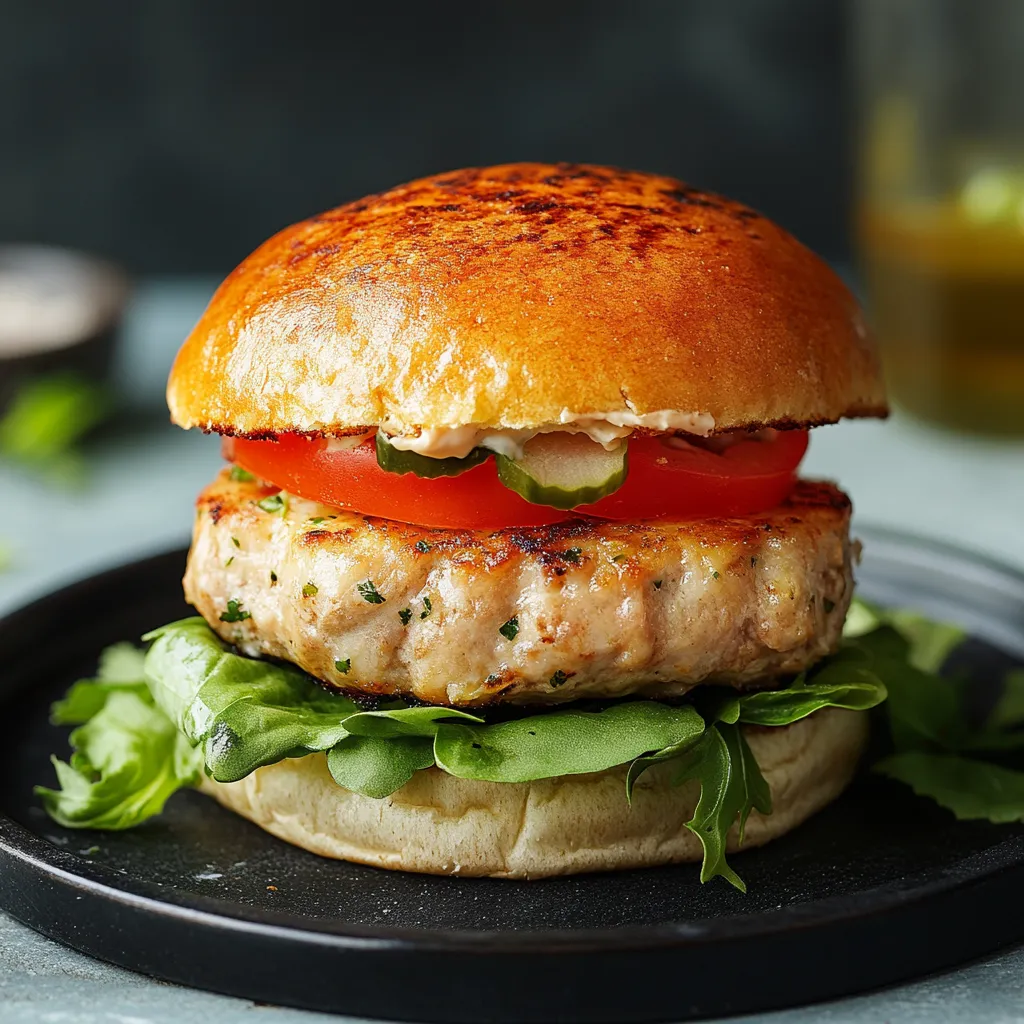 Una fetta di hamburger con l'insalata e cipolla.