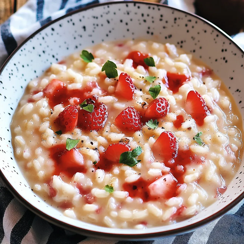 Riso con frutta e erbe in un piatto.