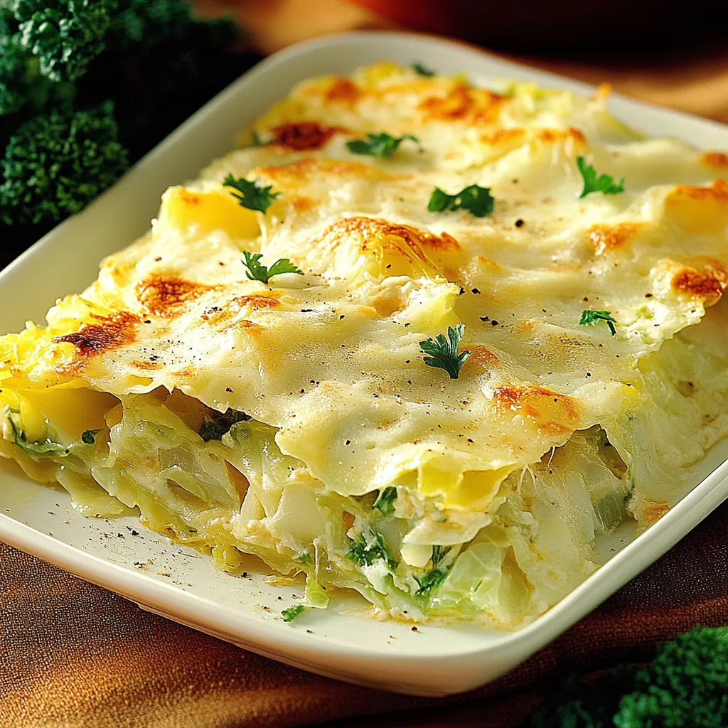 Un piatto di lasagna con verdure.