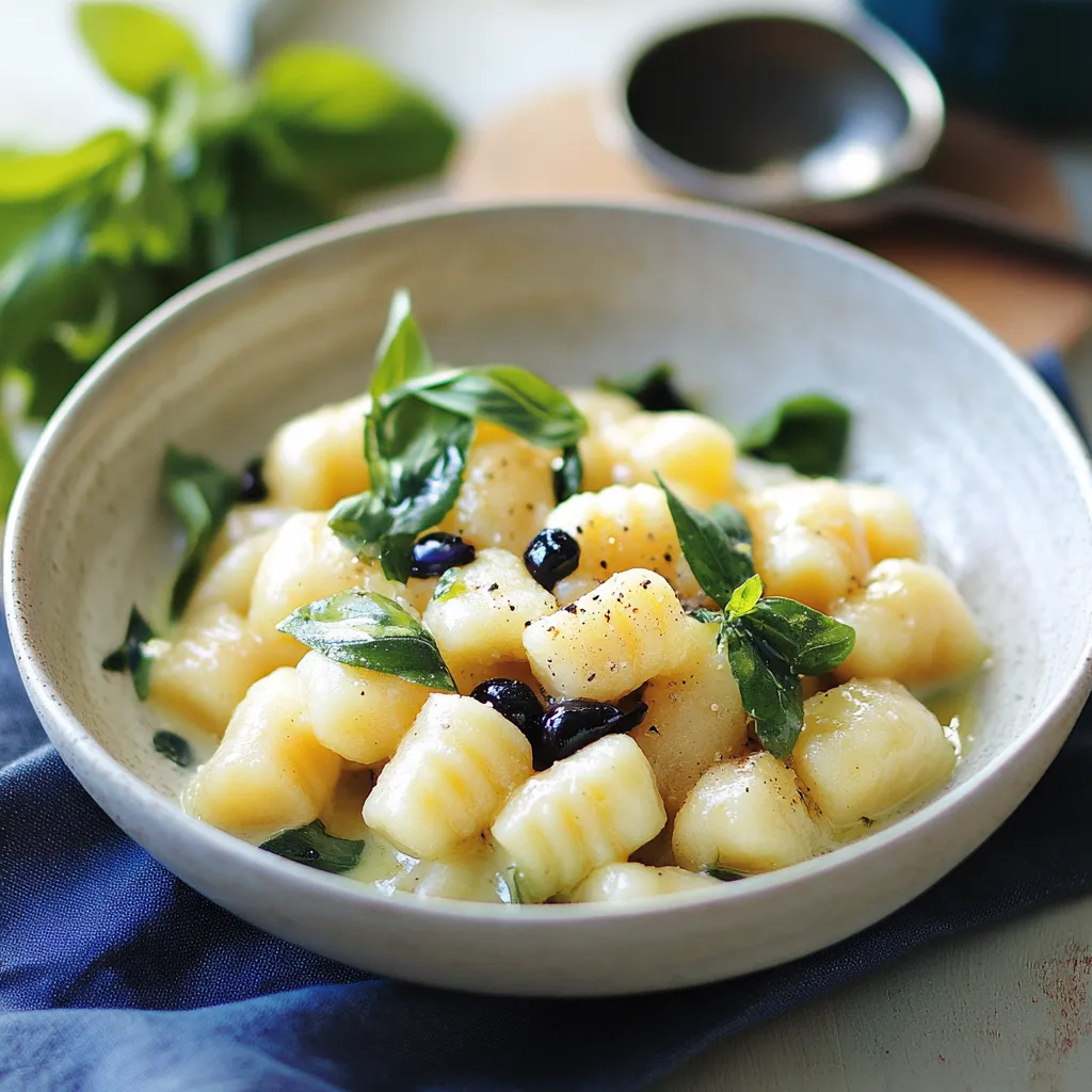 Una ciotola di pasta con verdure e olive.