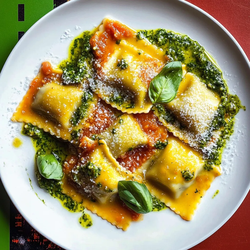 Piatti di pasta con verdure.