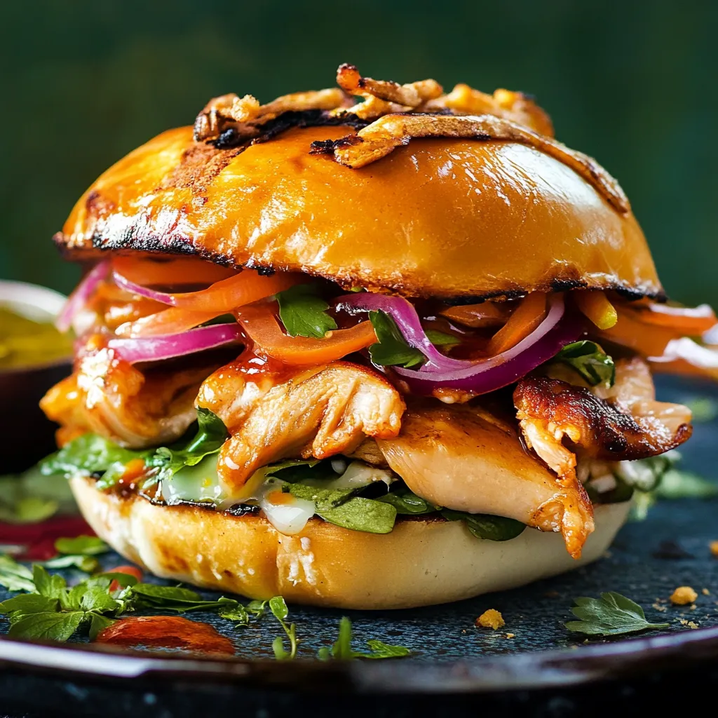 Una fetta di hamburger con carote e purple onion.