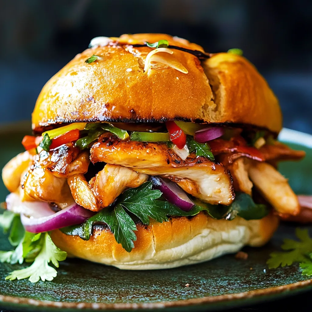 Sandwich con carne e verdure.