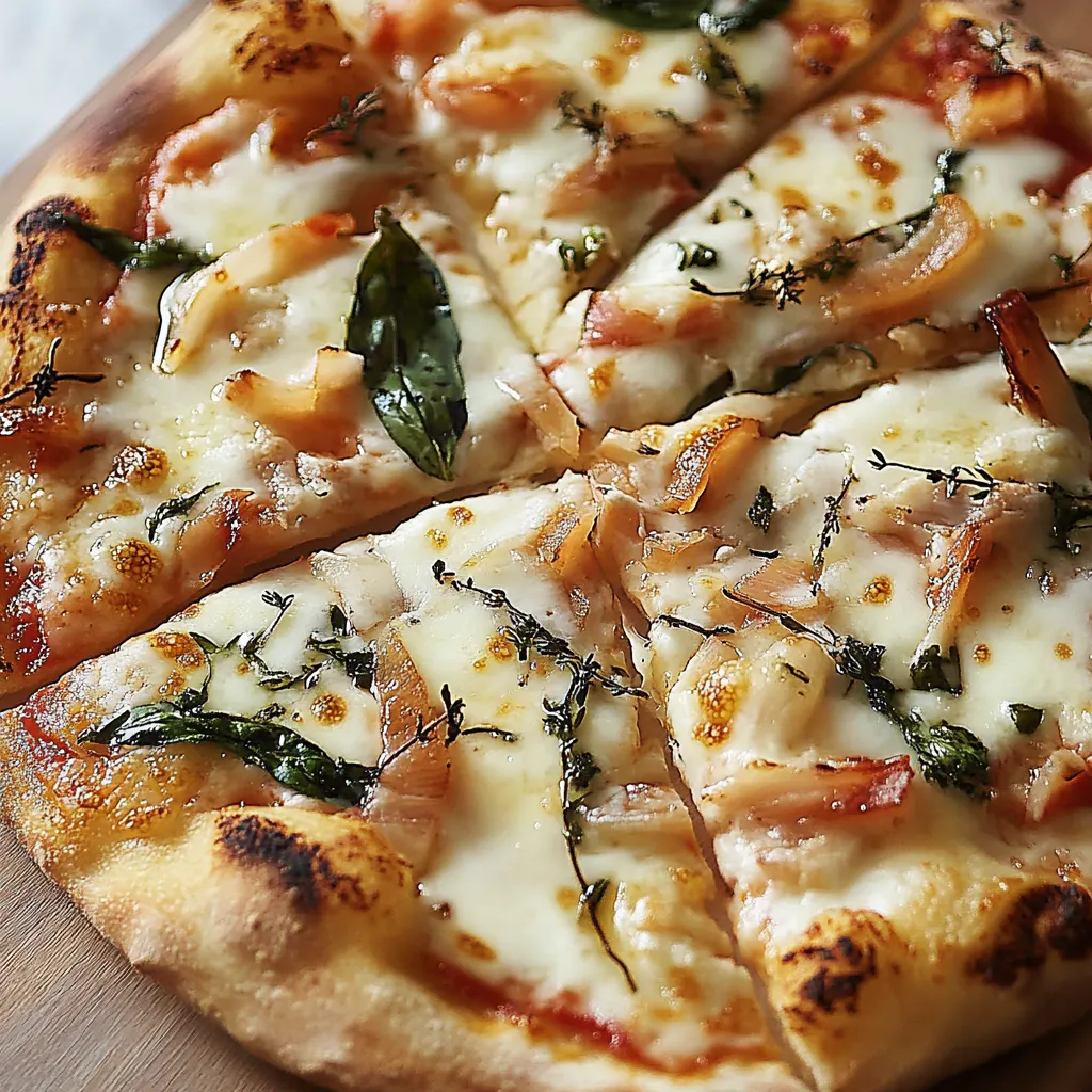 Una pizza con verdure e formaggio.