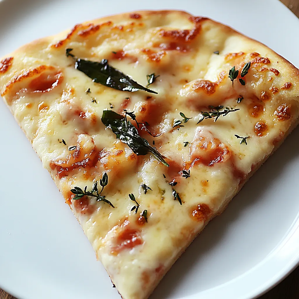 Una fetta di pizza con verdura e formaggio.