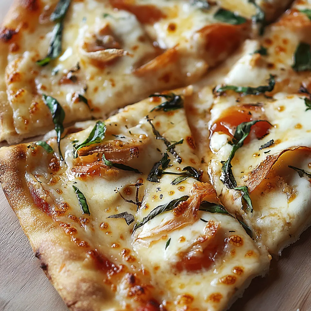 Una pizza con verdure e formaggio.