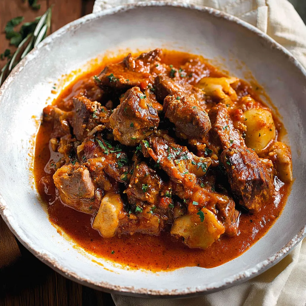 Una ciotola con carne e verdure.