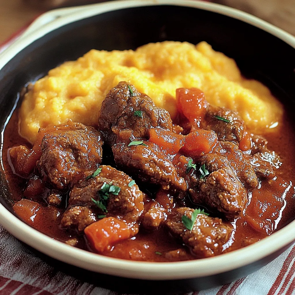 Una ciotola di pasta e carne.