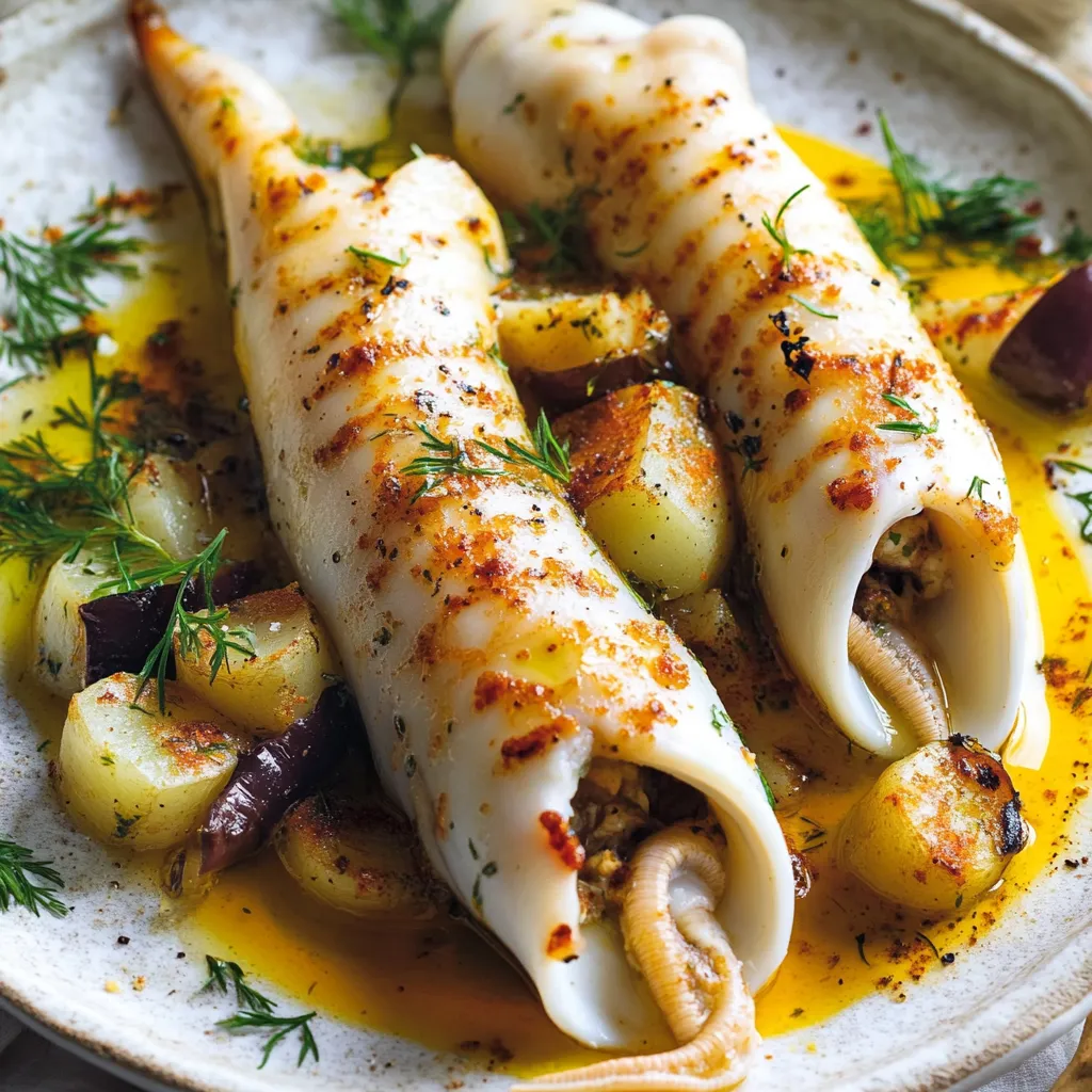 Piatti di pesce con erbe e spezie.