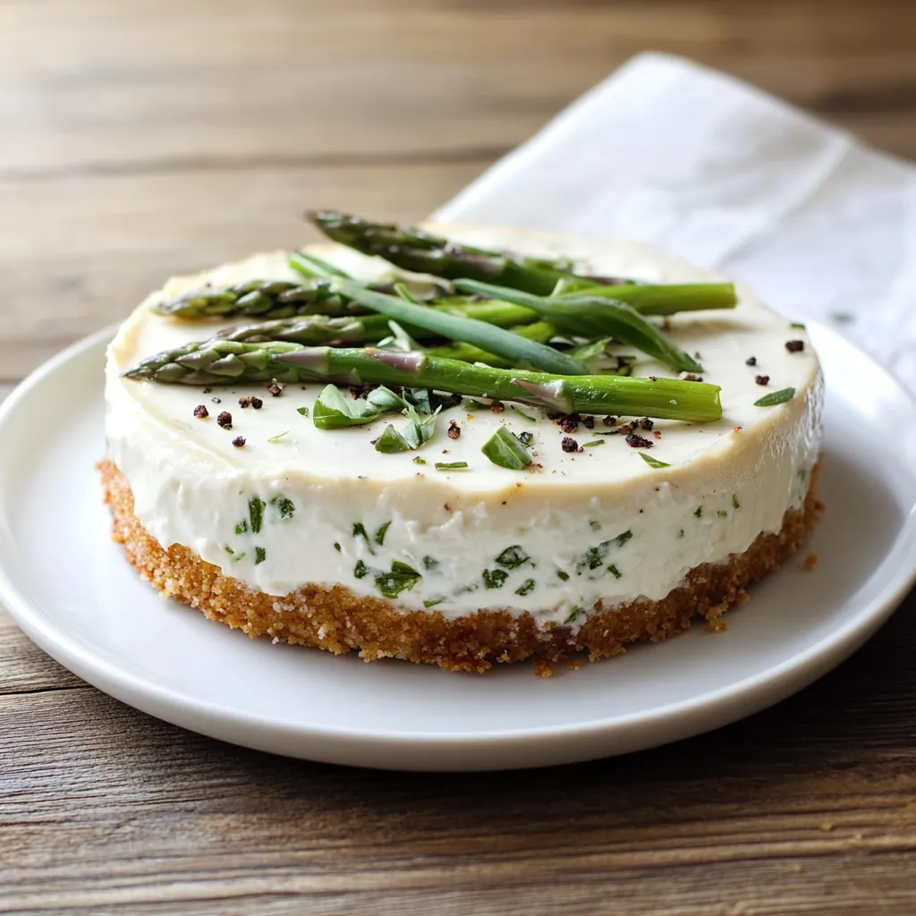 Una torta con asparagi e crema.