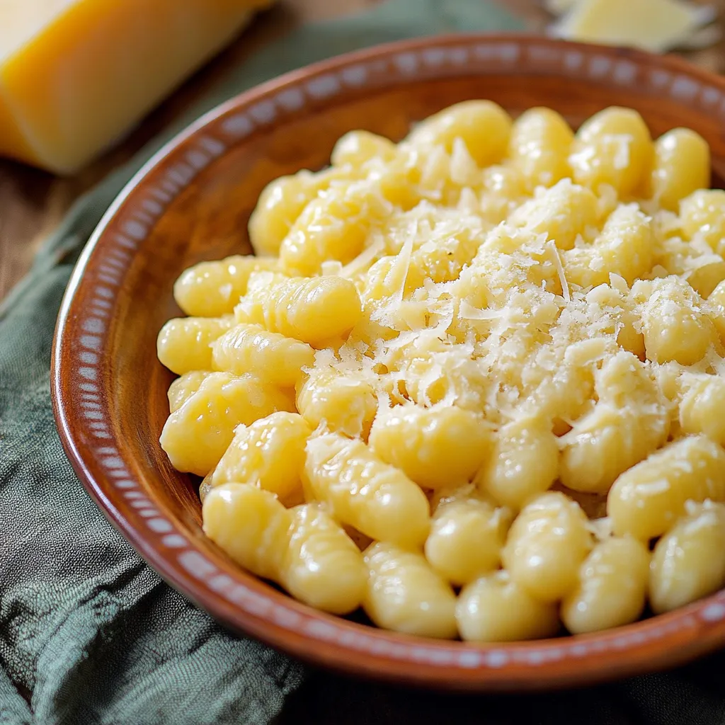 Una ciotola con maccheroni e formaggio.