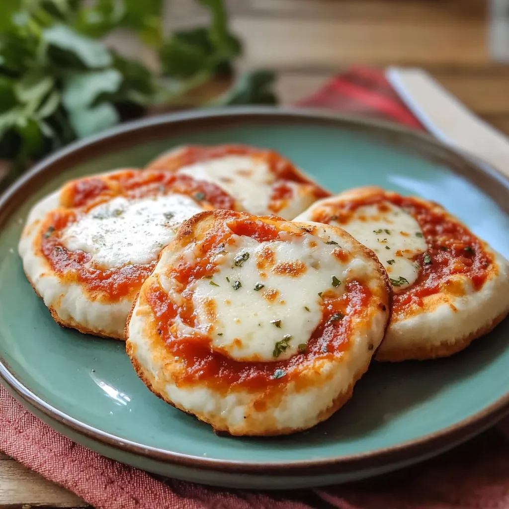 Piatti di pizza con formaggio e pomodoro.