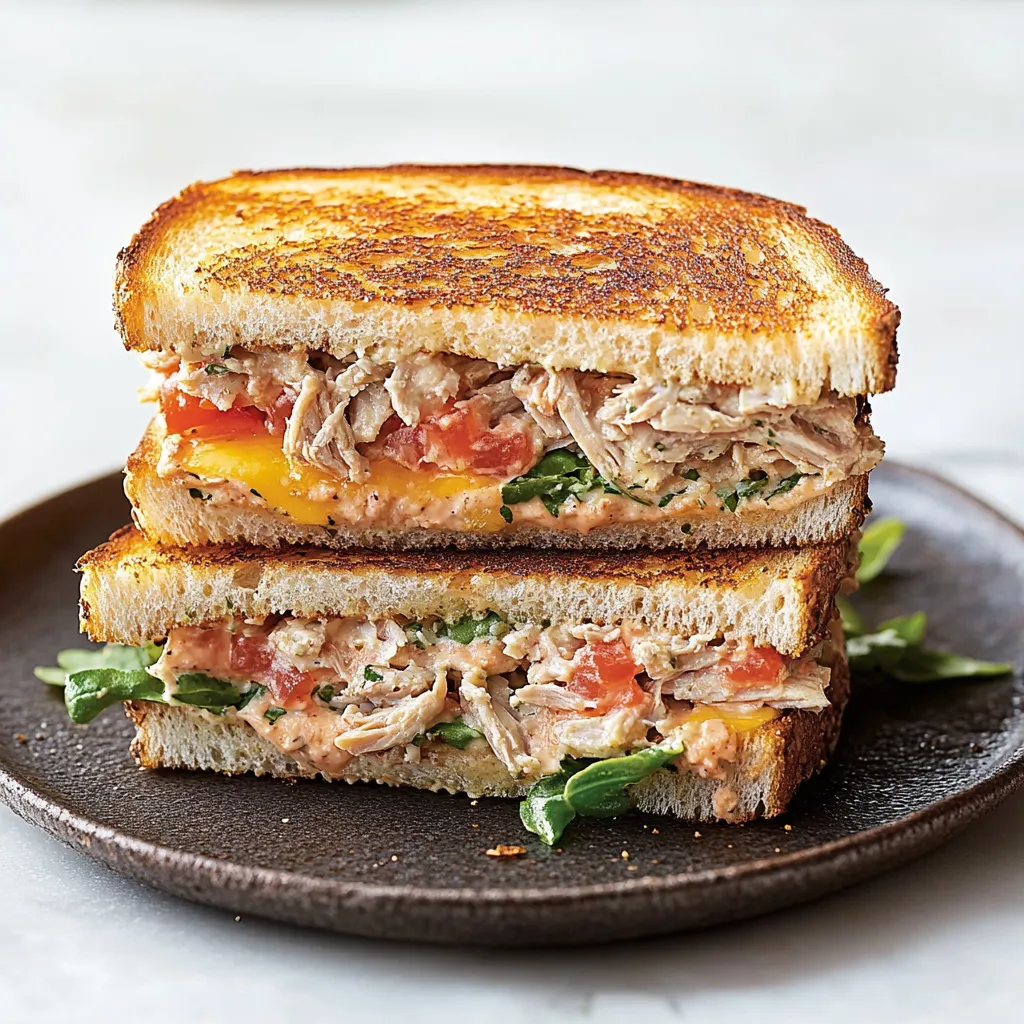 Sandwich con ingredienti vari.