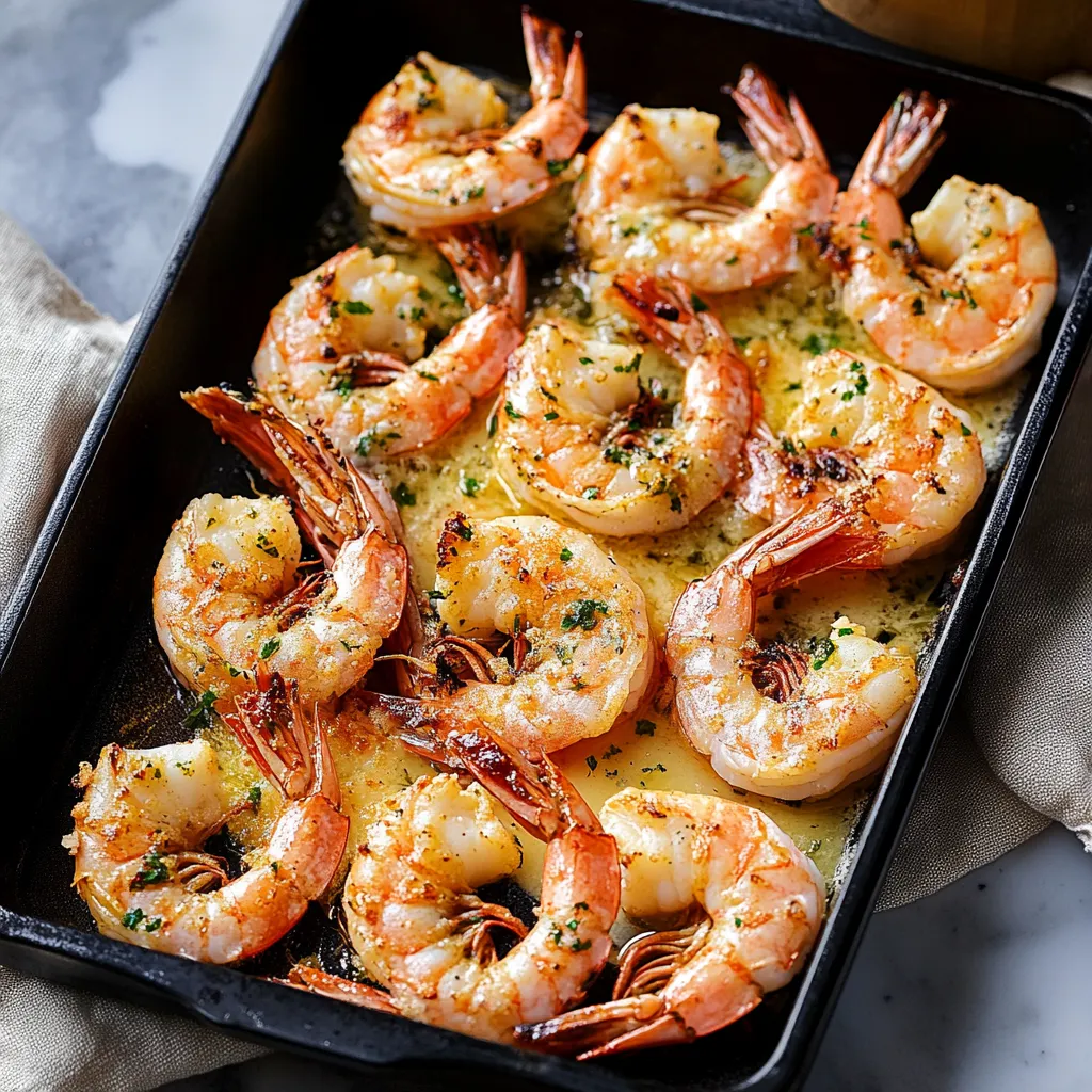 Pan con shrimp e pancetta.