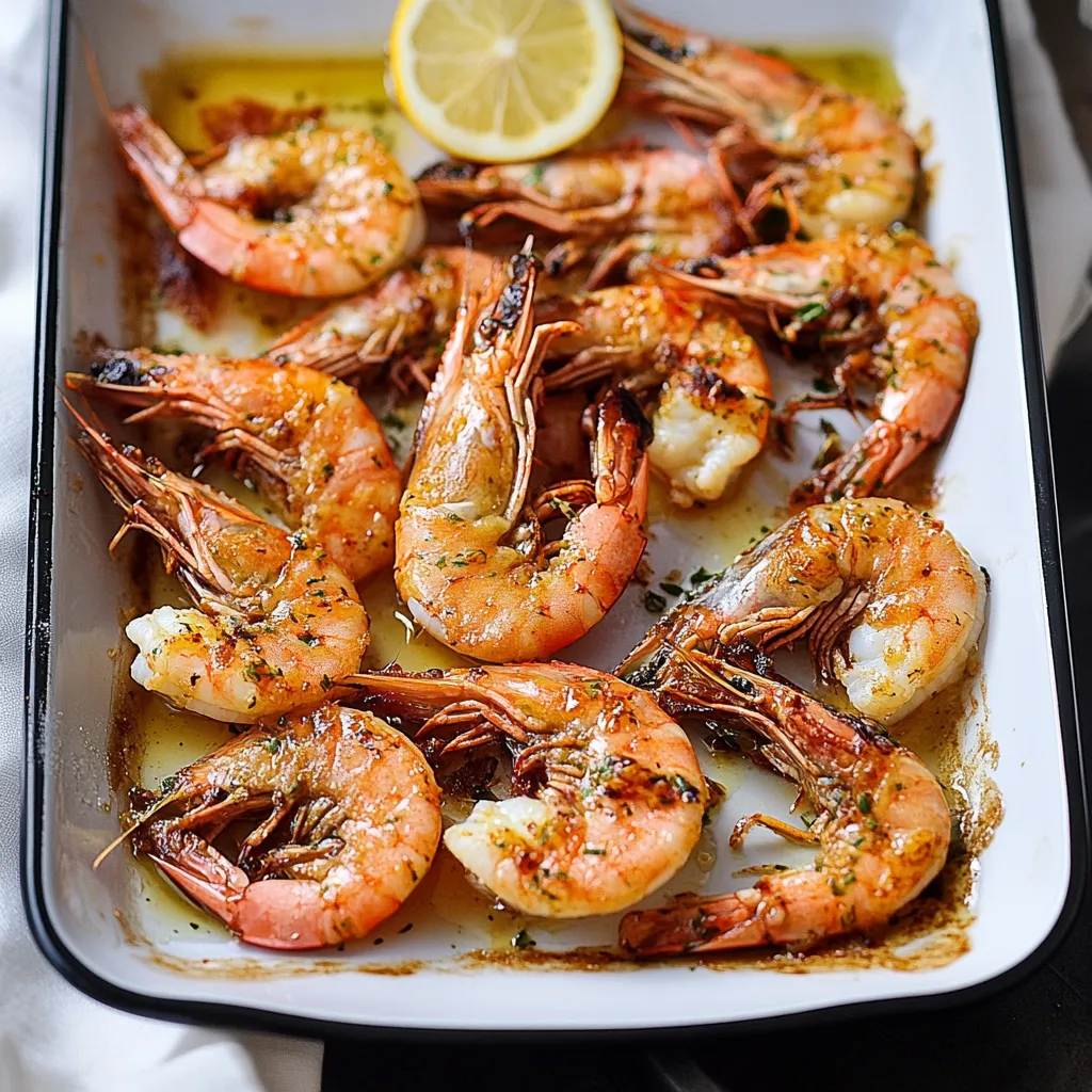 Pan di gamberi con limone.