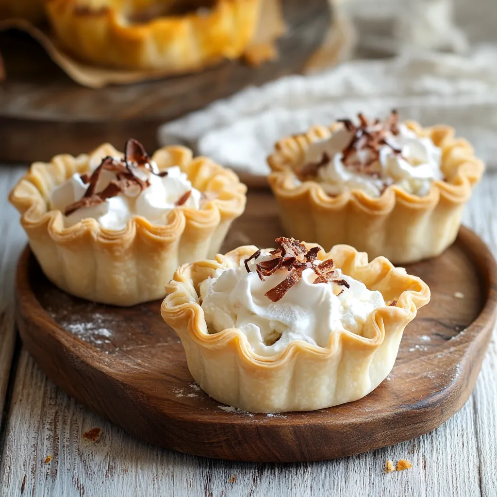 Tre tazze di crema e cacao.