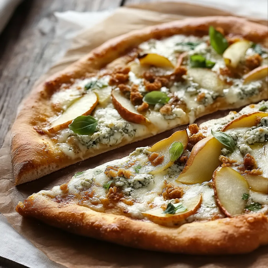 Due pizza con frullati e speck.