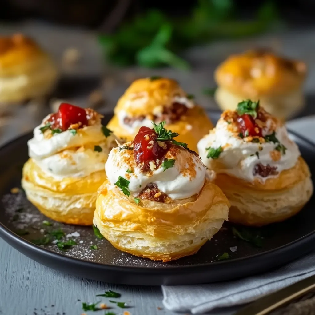 Quattro biscotti con crema e frullati.