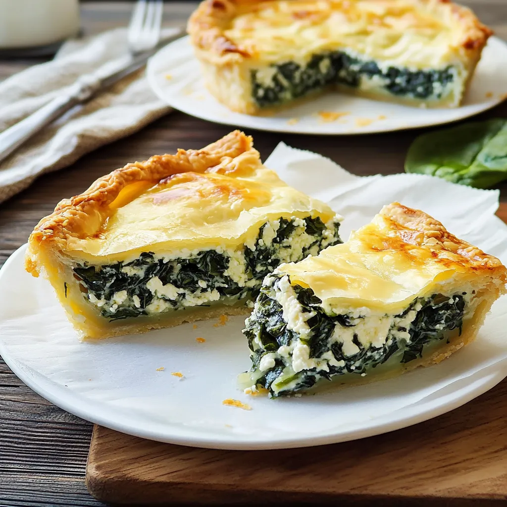 Due porzioni di tarta verde con crema.