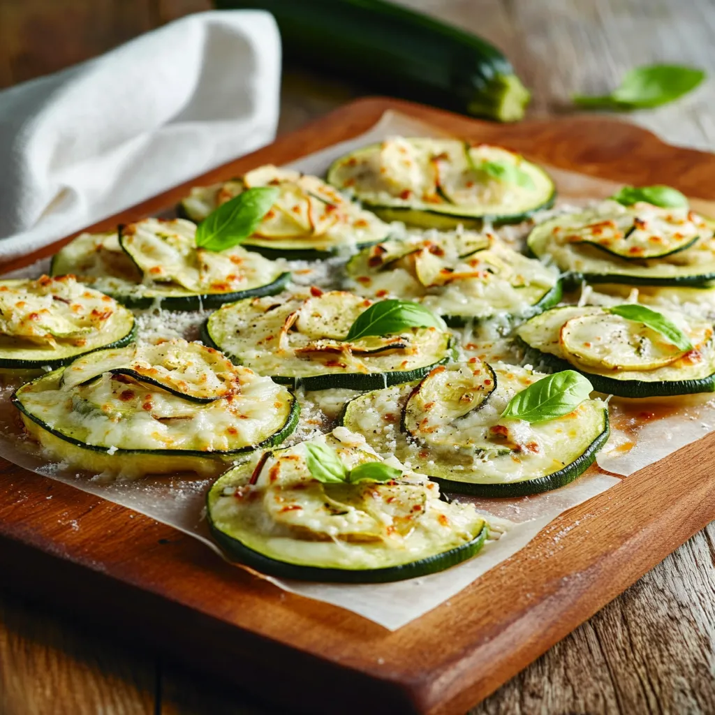 Zucchini con ricotta e basilico.