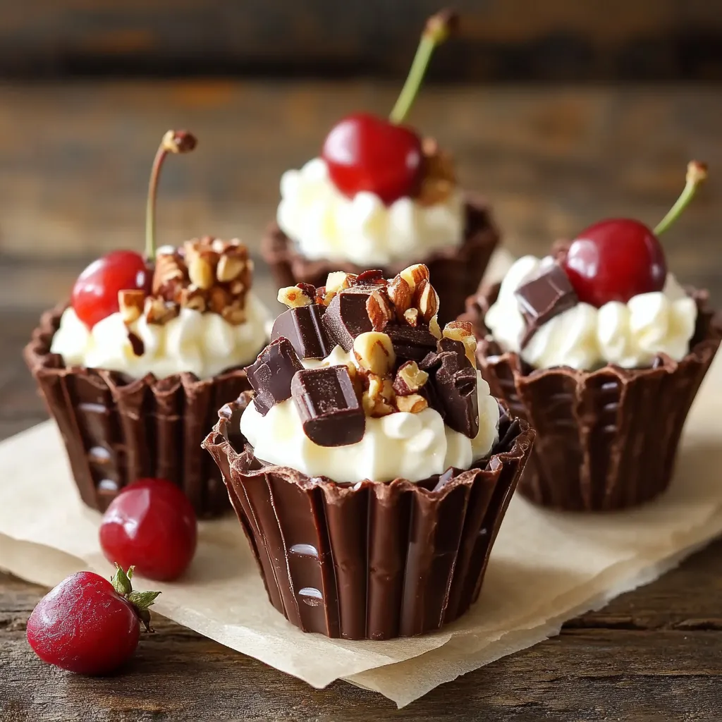Cupcake con maraschino e noci.