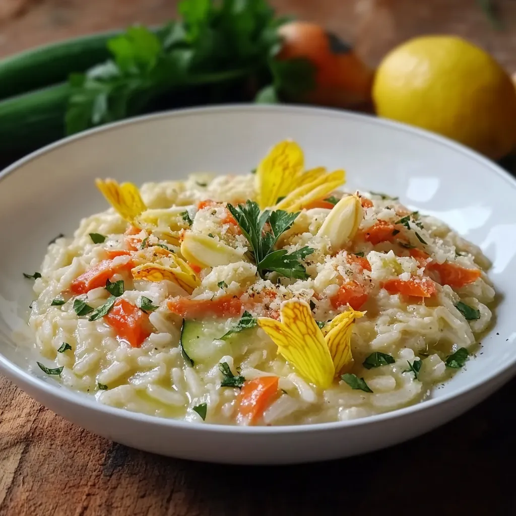 Riso con verdure e noci.