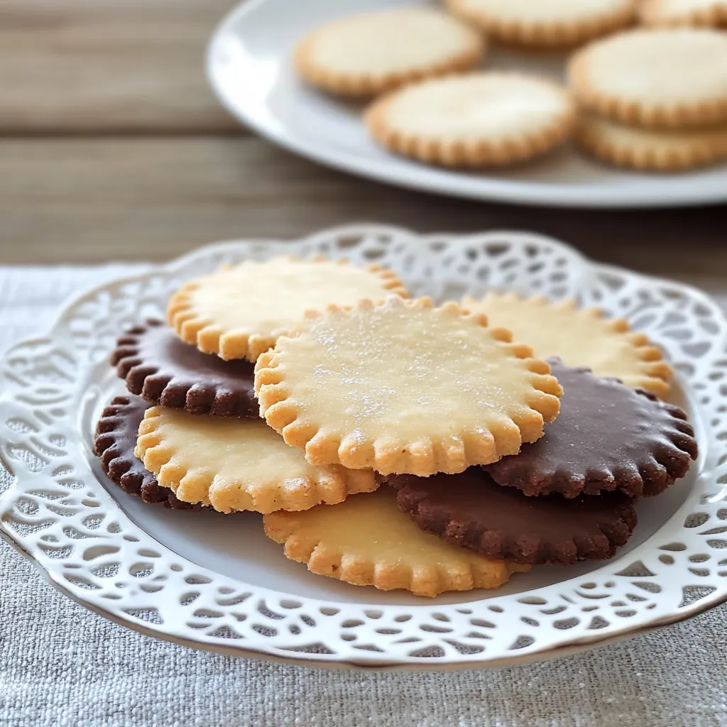 Un piatto con biscotti e cracker.