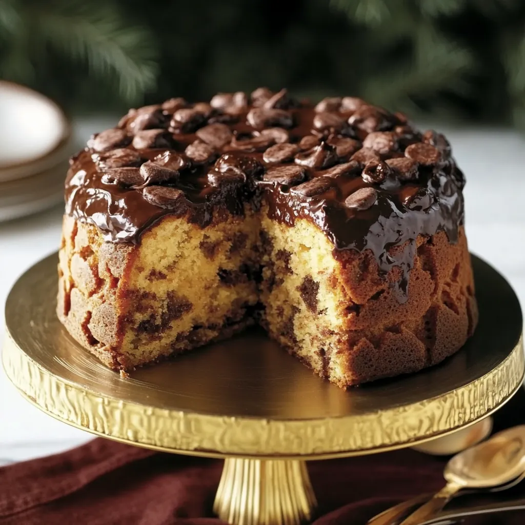 Un dolce con crema e cioccolato.