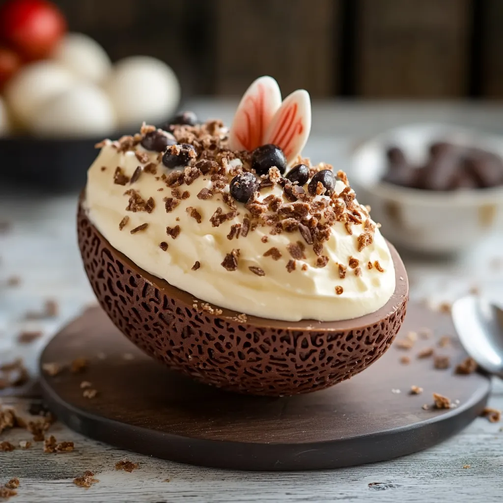 Un cake con frullato di cioccolato e frullato di banana.