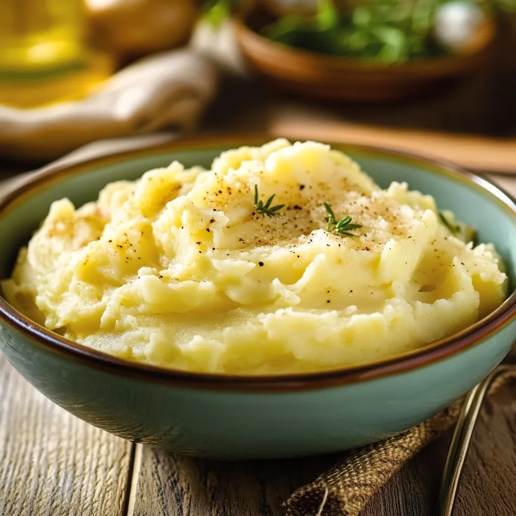 Una ciotola di patate con speck.