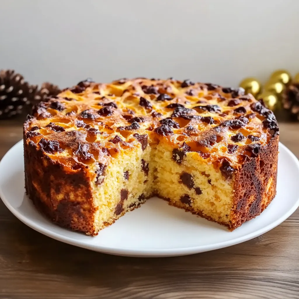 Un cake con frullato di cioccolato.