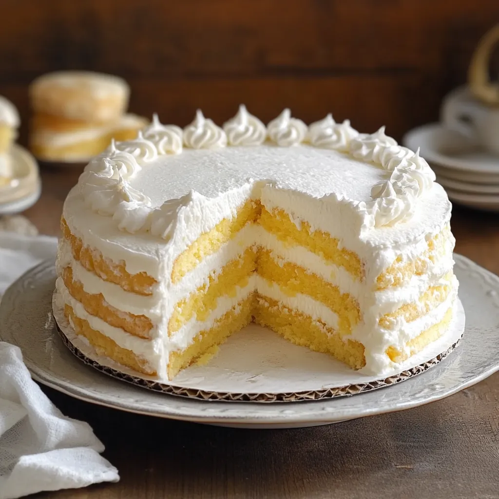 Un cake con crema e decorazioni.