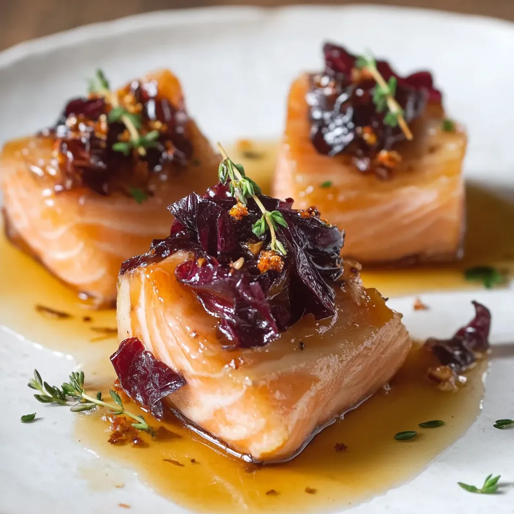 Piatti di salmone con sauce.
