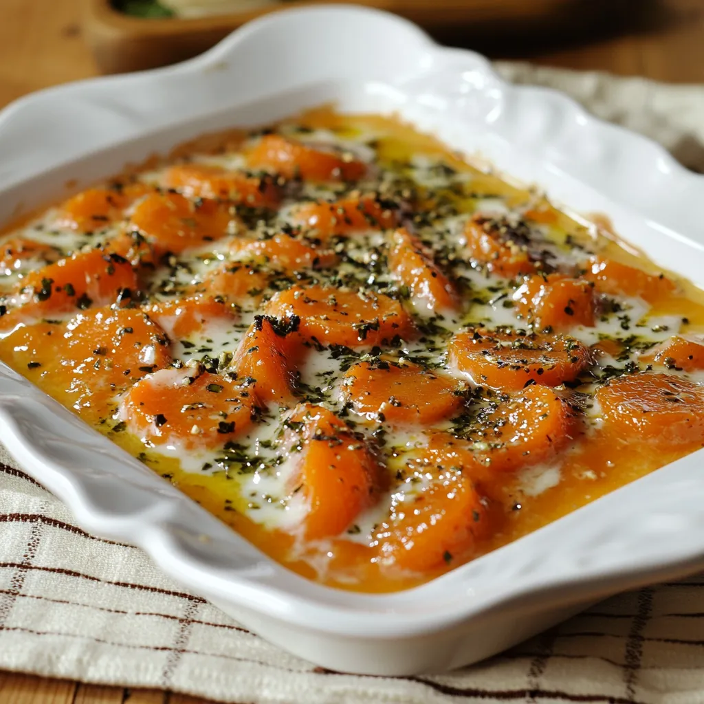 Tortellini con carote e formaggio in un piatto bianco.