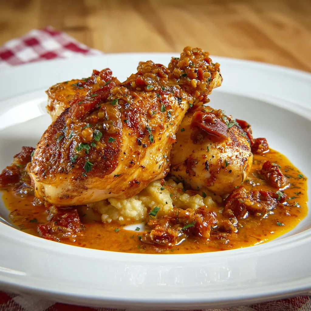 Piatti di pollo con salsa.